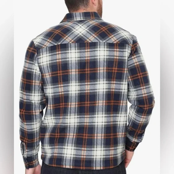 NWT BC Clothing Men's Textured Flannel Button Cuffs Branded Buttons Heavyweight - Picture 3 of 14